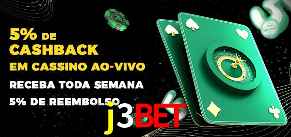 Promoções do cassino ao Vivo j3bet